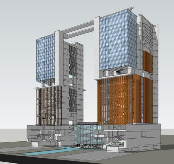 现代高层办公楼